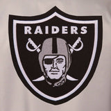 Las Vegas Raiders Poly Twill Varsity Jacket - Grey/Black