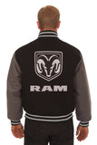 Dodge Ram Embroidered Wool Jacket - Black/Grey