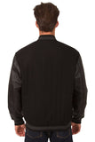 Dodge Ram Wool & Leather Reversible Varsity Jacket - Black