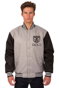 Dodge Ram Poly Twill Varsity Jacket - Gray/Black