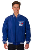 New York Rangers Reversible Wool Jacket - Royal