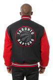 Toronto Raptors Embroidered Handmade Wool Jacket - Black/Red