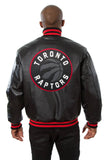 Toronto Raptors Full Leather Jacket - Black