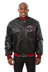 Toronto Raptors Full Leather Jacket - Black