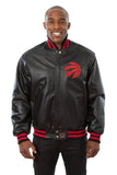 Toronto Raptors Full Leather Jacket - Black