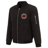Toronto Raptors JH Design Lightweight Nylon Bomber Jacket – Black - J.H. Sports Jackets