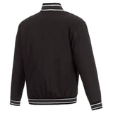 Toronto Raptors Poly Twill Varsity Jacket -Black