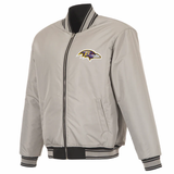 Baltimore Ravens Reversible Full-Zip Flight Jacket - J.H. Sports Jackets