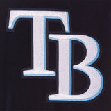 Tampa Bay Rays Reversible Wool Jacket  With Embroidered Logos -JH Design - Navy