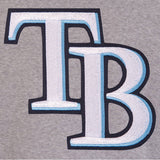 Tampa Bay Rays JH Design Two-Tone Reversible Fleece Jacket - Gray/Navy