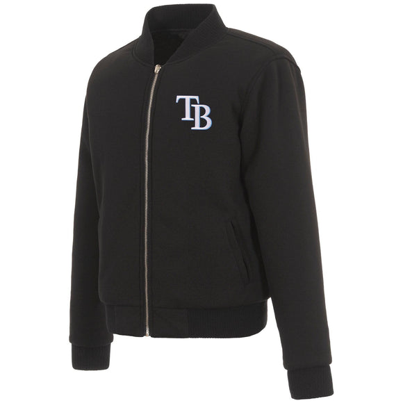 Tampa Bay Rays JH Design Reversible Women Fleece Jacket - Black