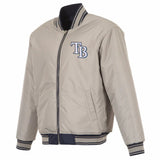 Tampa Bay Rays Reversible Full-Zip Flight Jacket - J.H. Sports Jackets