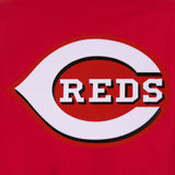 Cincinnati Reds Poly Twill Varsity Jacket - Red