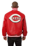 Cincinnati Reds Full Leather Jacket - Red