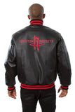 Houston Rockets Full Leather Jacket - Black