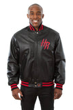 Houston Rockets Full Leather Jacket - Black