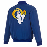 Los Angeles Rams Reversible Full-Zip Flight Jacket - J.H. Sports Jackets