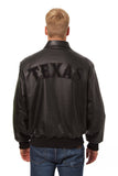 Texas Rangers Full Leather Jacket - Black/Black