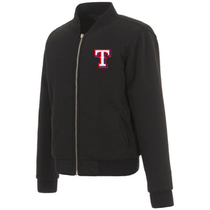 Texas Rangers JH Design Reversible Women Fleece Jacket - Black