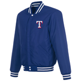 Texas Rangers Reversible Varsity Jacket Royal/White