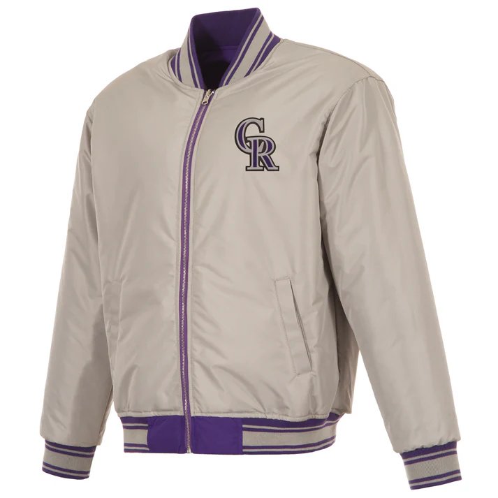 Colorado Rockies Reversible Full-Zip Flight Jacket