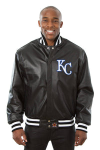 Kansas City Royals Full Leather Jacket - Black