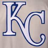 Kansas City Royals Poly Twill Varsity Jacket - Gray/Royal