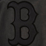 Boston Red Sox Full Leather Jacket - Black/Black