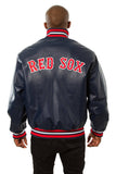 Boston Red Sox Full Leather Jacket - Navy