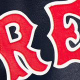 Boston Red Sox Full Leather Jacket - Navy