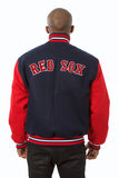 Boston Red Sox Embroidered Wool Jacket - Navy/Red