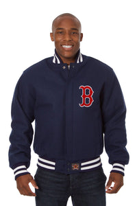 Boston Red Sox Embroidered Wool Jacket - Navy