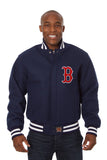 Boston Red Sox Embroidered Wool Jacket - Navy