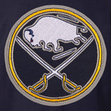 Buffalo Sabres  Reversible Wool Jacket - Embroidered Logos  JH Design-  Navy