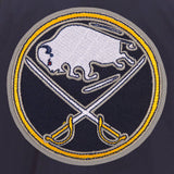 Buffalo Sabres JH Design Lightweight Nylon Bomber Jacket – Navy