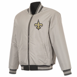 New Orleans Saints Reversible Full-Zip Flight Jacket