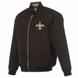 New Orleans Saints Reversible Full-Zip Flight Jacket