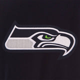 Seattle Seahawks Reversible Wool Jacket - Navy