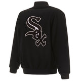 Chicago White Sox Reversible Wool Jacket - Black