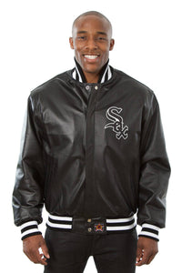 Chicago White Sox Full Leather Jacket - Black