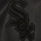 Chicago White Sox Full Leather Jacket - Black/Black