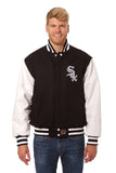 Chicago White Sox Two-Tone Wool and Leather Jacket - Black