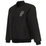 San Antonio Spurs Reversible Wool Jacket - Black