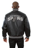 San Antonio Spurs Full Leather Jacket - Black