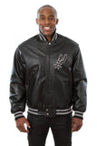 San Antonio Spurs Full Leather Jacket - Black