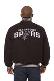 San Antonio Spurs Embroidered Wool Jacket - Black