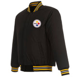 Pittsburgh Steelers Reversible Wool Jacket - Black