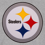 Pittsburgh Steelers Two-Tone Reversible Fleece Jacket - Gray/Black