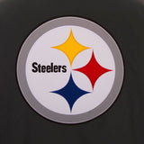 Pittsburgh Steelers Poly Twill Varsity Jacket - Black