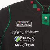 2024 Daniel Suarez JH Design NASCAR Chevy Black Uniform Full-Snap Jacket - J.H. Sports Jackets